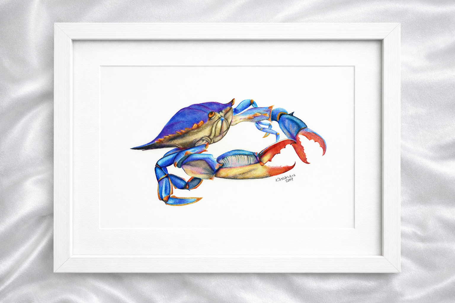 Blue Crab artwork by Kassandra Hogan