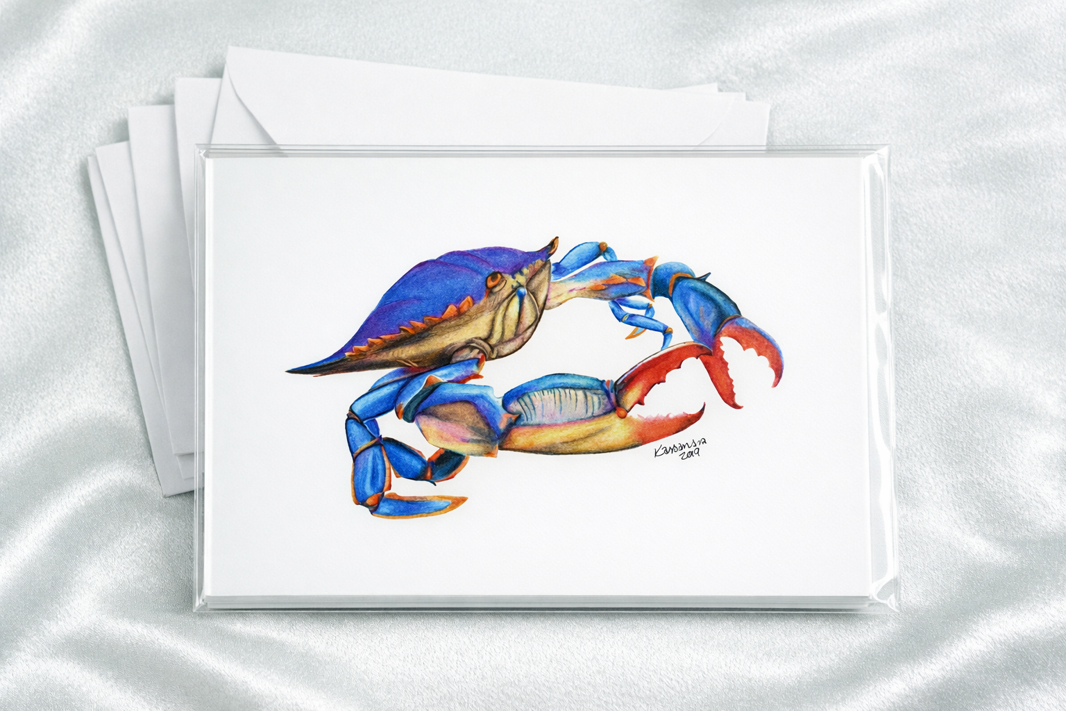Blue Crab notecard presentation