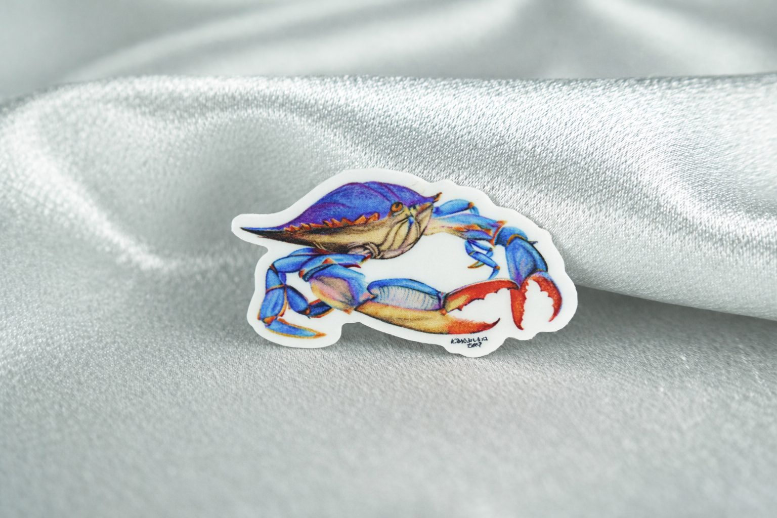 Blue Crab sticker presentation
