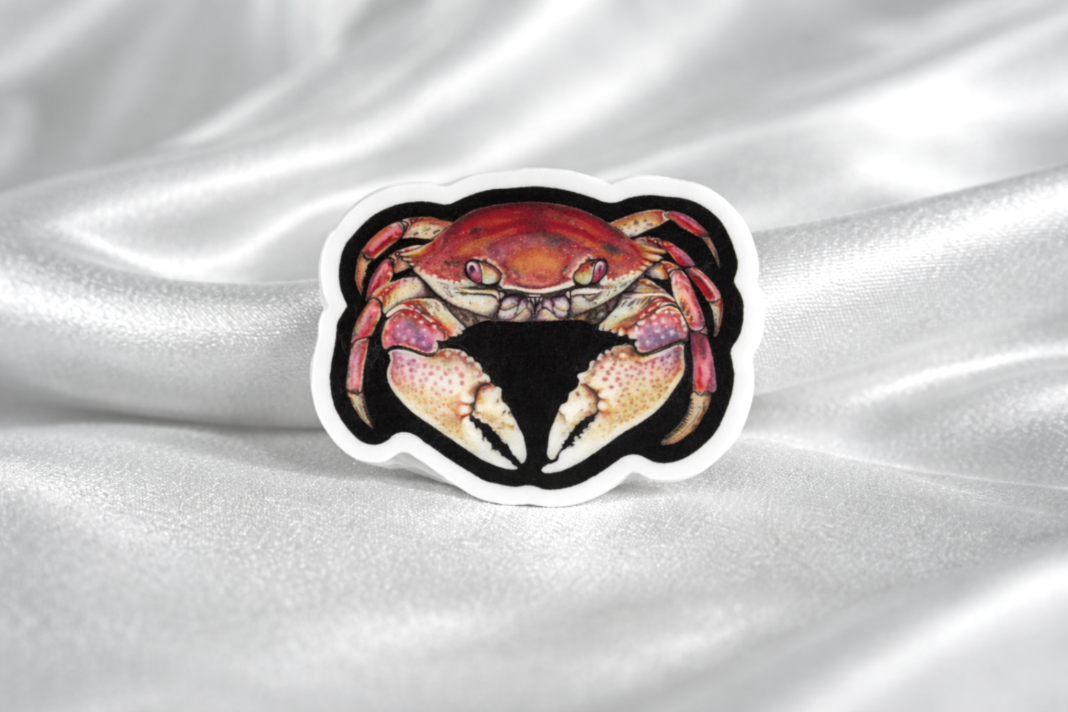 Dungeness Crab sticker presentation