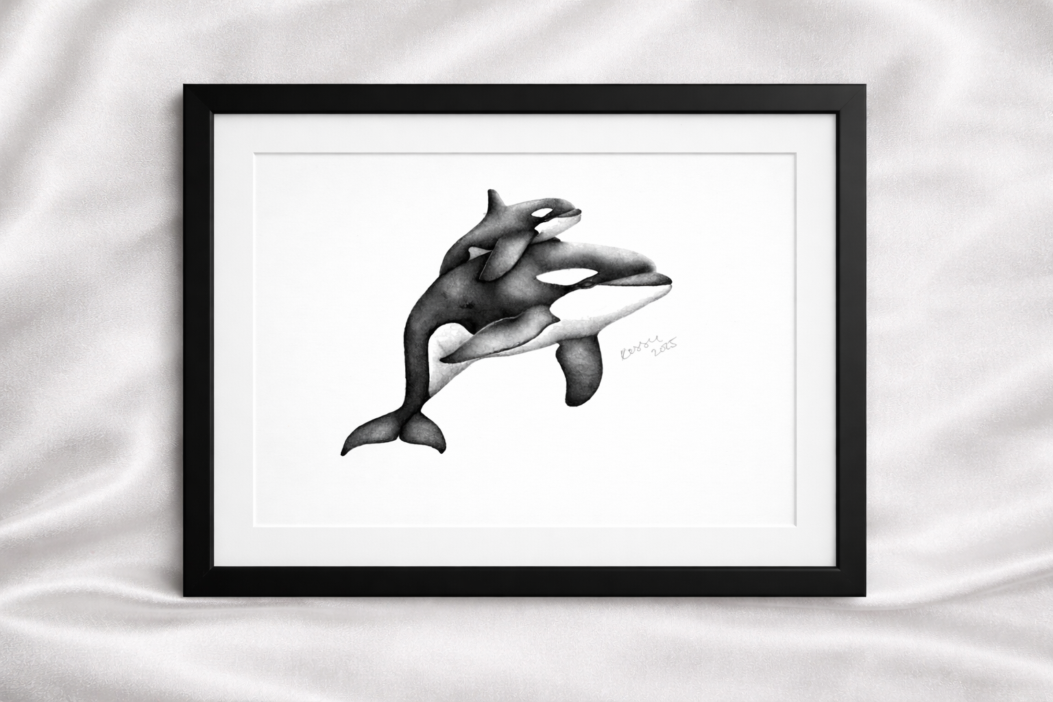 Tahlequah J35 orca artwork by Kassandra Hogan