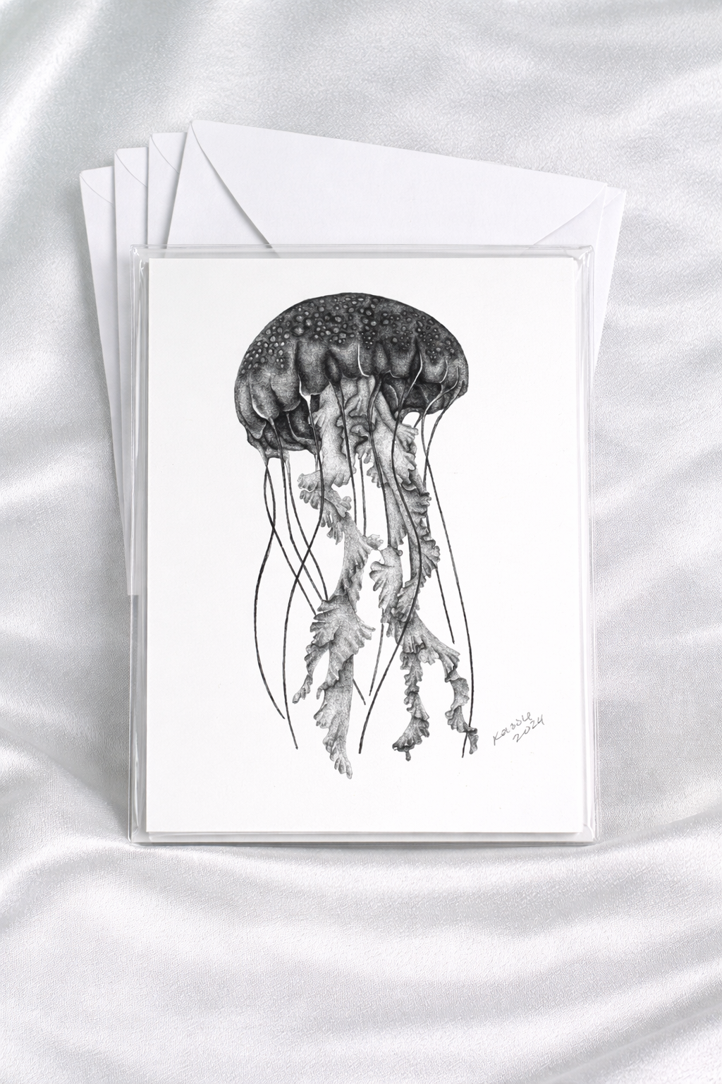 Pacific Jellyfish notecard presentation
