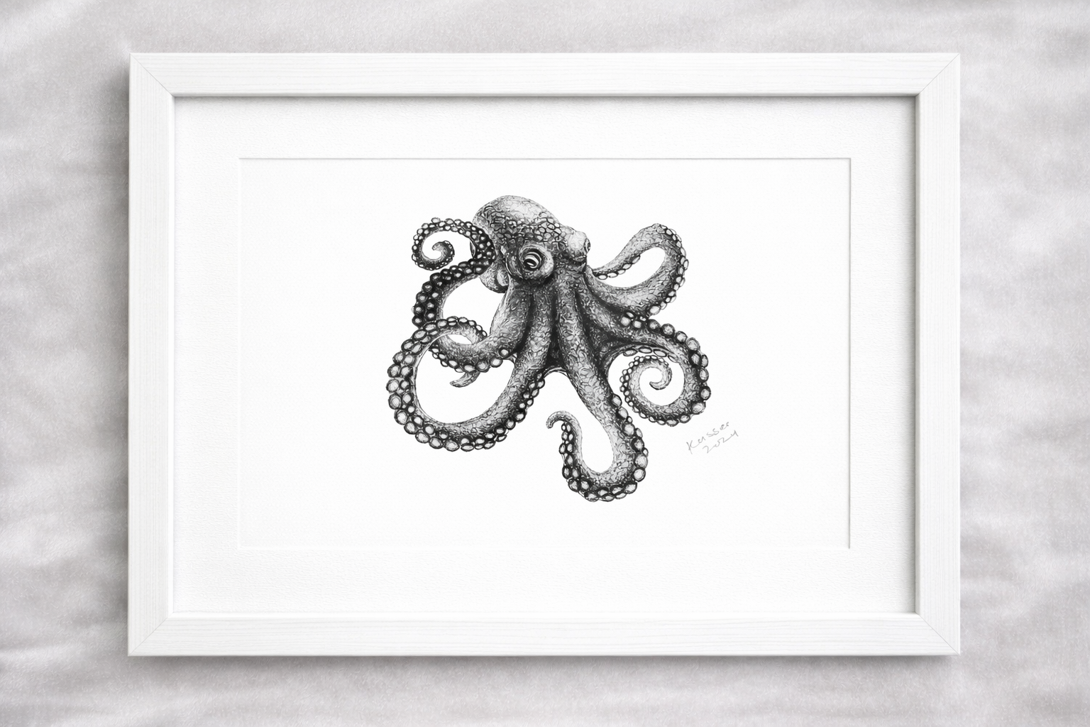 Pacific Octopus artwork by Kassandra Hogan