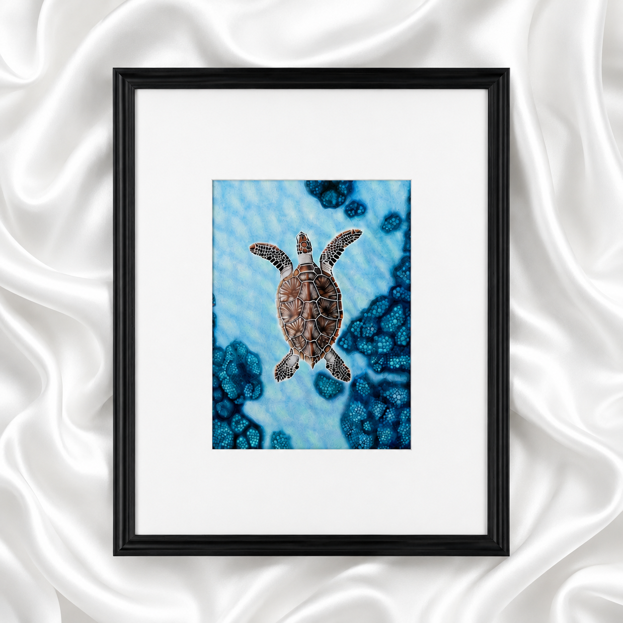 Sea Turtles and Barnacles artwork by Kassandra Hogan
